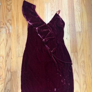Tularosa Velvet Red Dress
